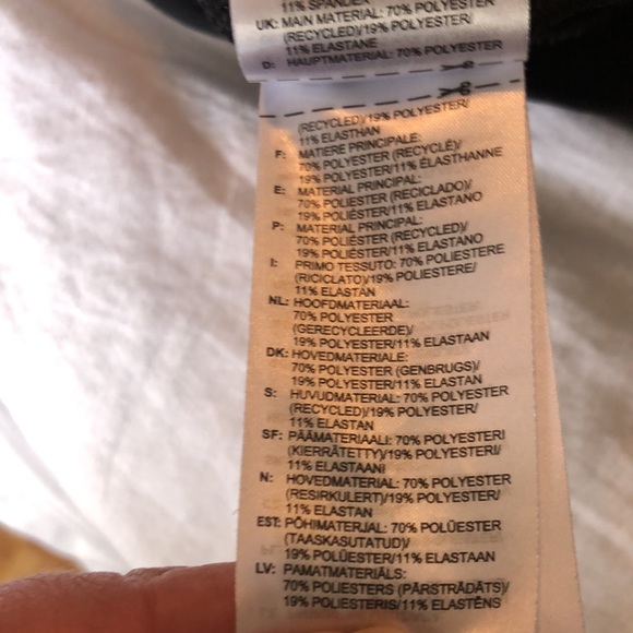 ADIDDAS black climalite gym tights size medium - Picture 10 of 10